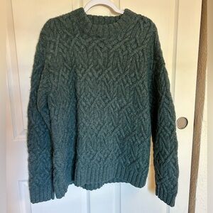 J. Crew vintage green 100% wool sweater
